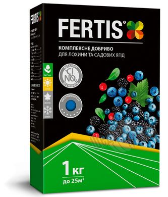 Комплексное удобрение Fertis для голубики и садовых ягод, 1 кг.