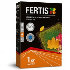 Комплексное осеннее удобрение Fertis для газона, 1 кг.