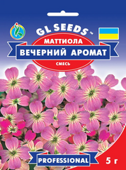 Семена цветов маттиолы дворогой Вечерний Аромат, 5 г., смесь