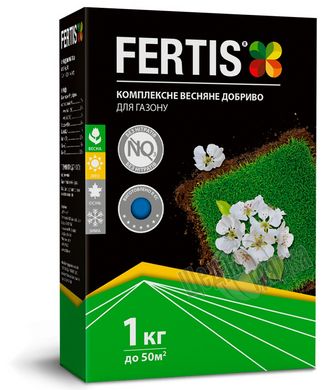 Комплексне весняне добриво Fertis для газону, 1 кг.