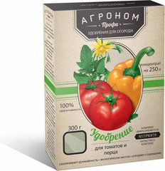 Удобрение Агроном Профи для томатов и перца, 300 г.
